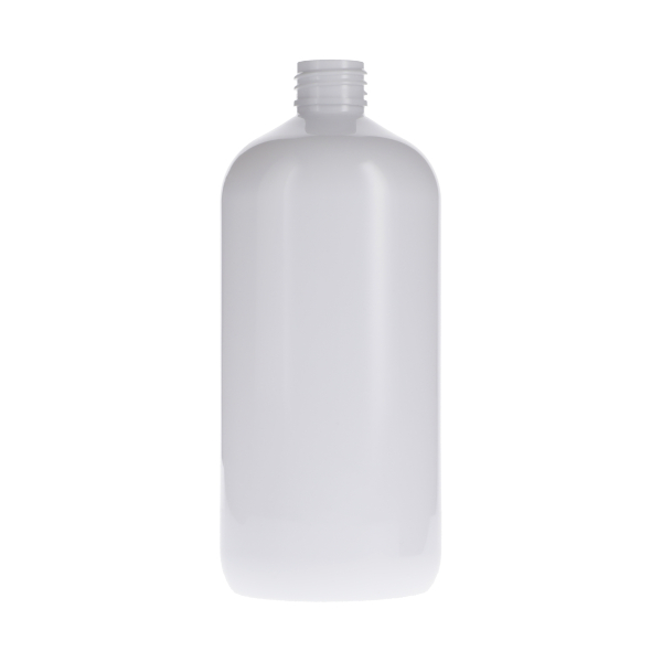 500ML WHITE PET LOTION BOTTLE ROUND - 24-410 NECK-detail image