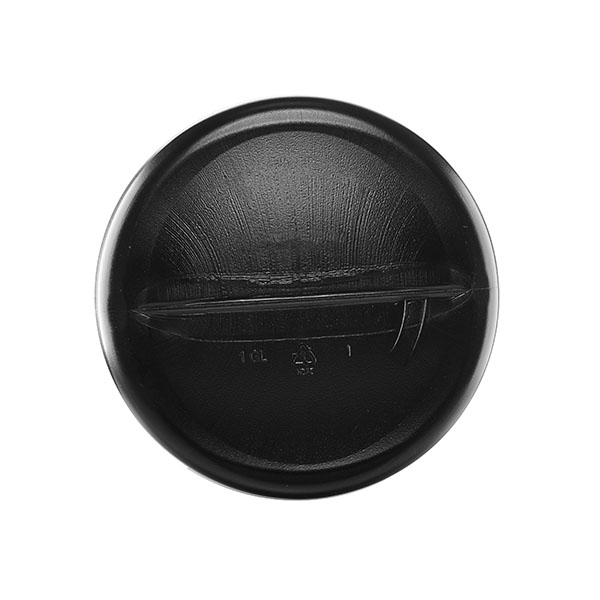 1GALLON BLACK HDPE WIDE MOUTH JAR ROUND - 110-400 NECK-detail image