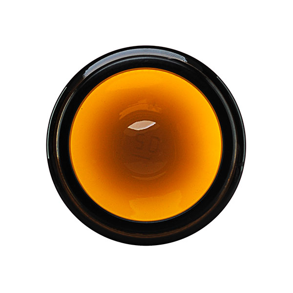 180ML AMBER GLASS FLUSH-FIT JAR ROUND - 70-400 NECK-detail image