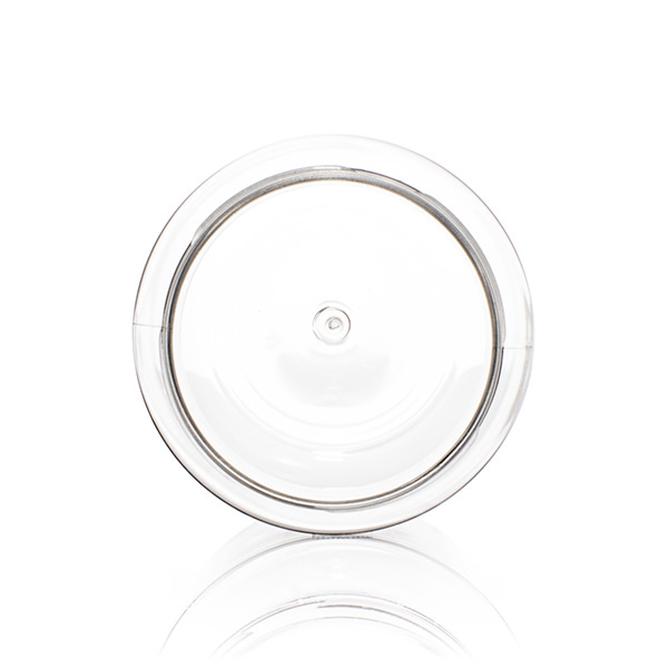 350ML CLEAR WIDE MOUTH PEANUT ROUND PET PLASTIC JAR - 68.5MM-detail image