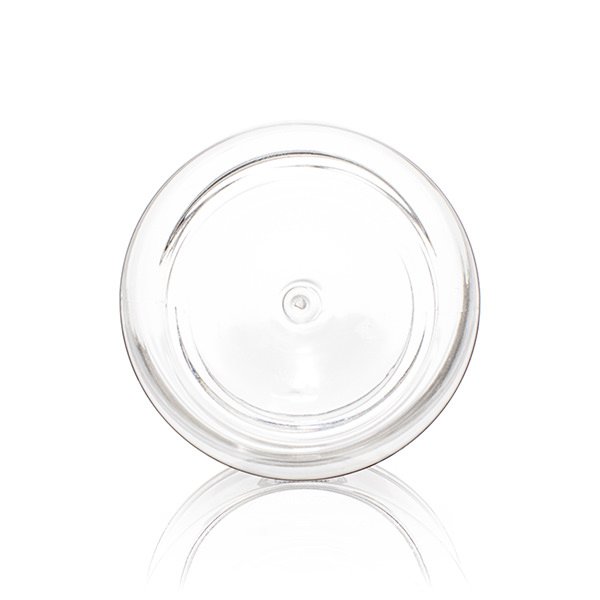 350ML CLEAR WIDE MOUTH PEANUT ROUND PET PLASTIC JAR - 68.5MM-detail image